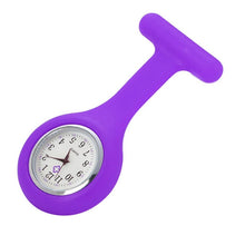 Load image into Gallery viewer, Hot Sell Pocket Watches Silicone Nurse Watch Brooch Tunic Fob Watch With Free Battery Doctor Medical reloj de bolsillo QG